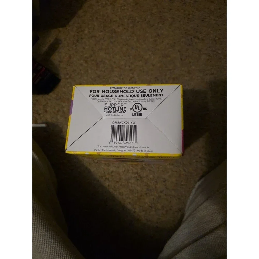 Dash Easter Peeps Mini Waffle Maker Limited Edition New In Box Yellow